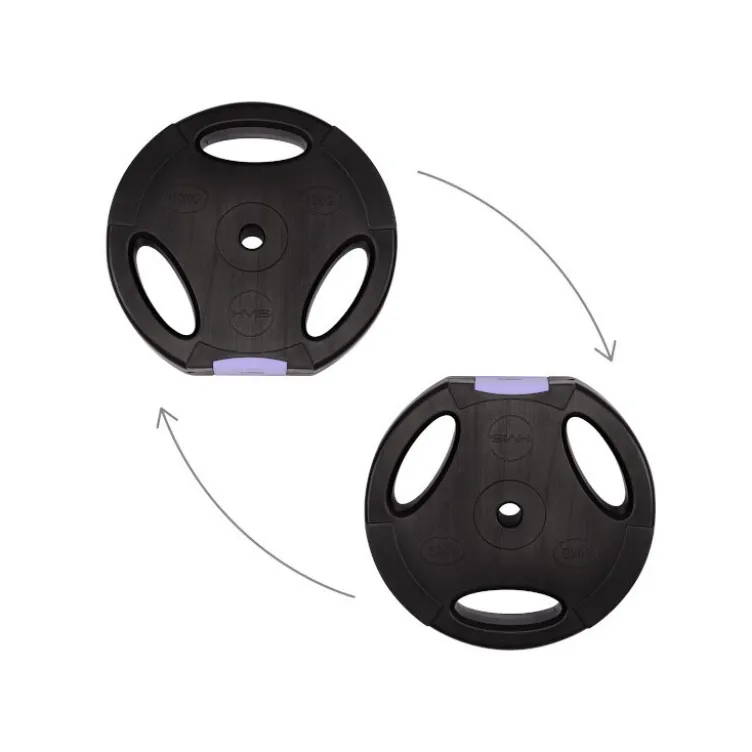 Kit de musculation avec haltères et disques de poids d'un total de 42 kg et écrous de fixation