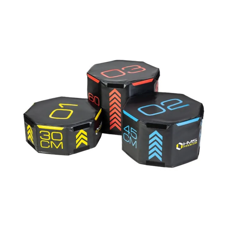 Kit de 3 plyobox professionnelles à fermeture Velcro de forme octogonale