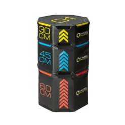 Kit de 3 plyobox professionnelles à fermeture Velcro de forme octogonale