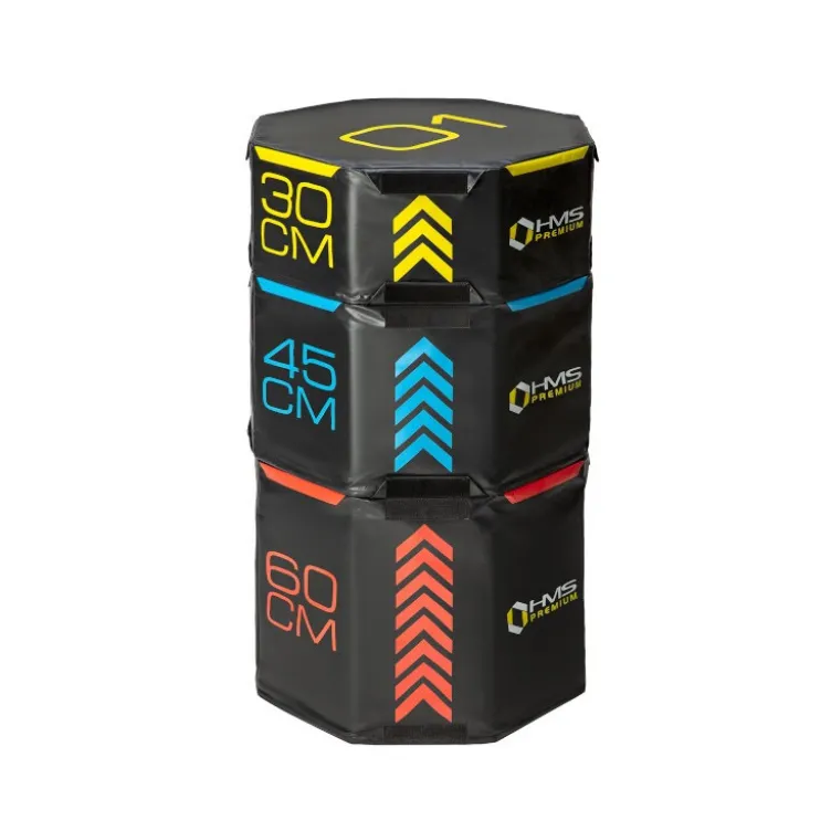 Kit de 3 plyobox professionnelles à fermeture Velcro de forme octogonale