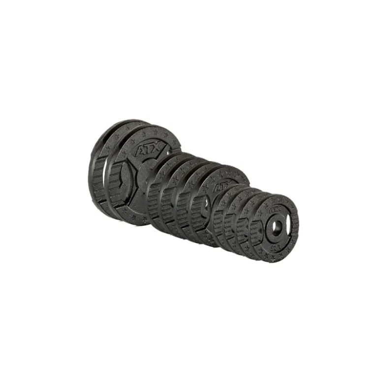 Kit de 3 x barres standards et poids de musculation 25 kg BASIC