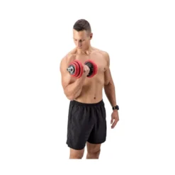 Kit d'haltères avec vis et barre de liaison pour homegym - 20 ou 30 kg