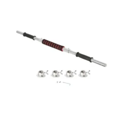 Kit d'haltères avec vis et barre de liaison pour homegym - 20 ou 30 kg