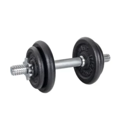 Kit d'haltères de musculation réglables 5 à 10 kg avec colliers de serrage