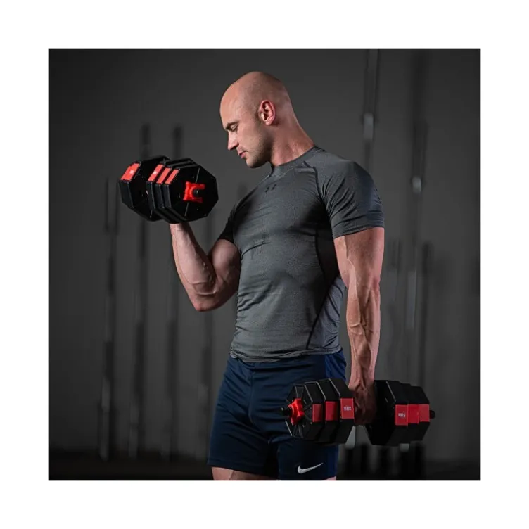 Kit haltères et disques de poids 20 kg complet pour entraînement en Home-gym