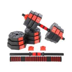 Kit haltères et disques de poids 20 kg complet pour entraînement en Home-gym