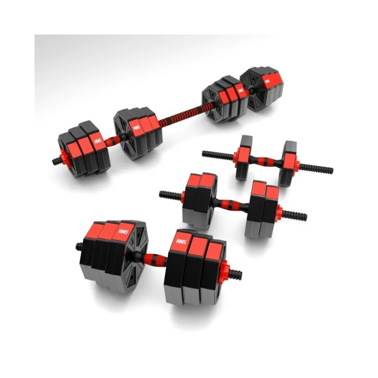 Kit haltères et disques de poids 20 kg complet pour entraînement en Home-gym