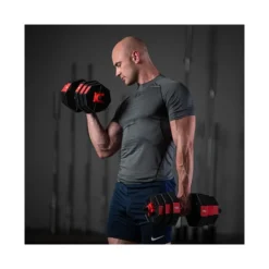 Kit spécial home-gym haltères 30 kg avec 2 barres courtes + barre de connexion