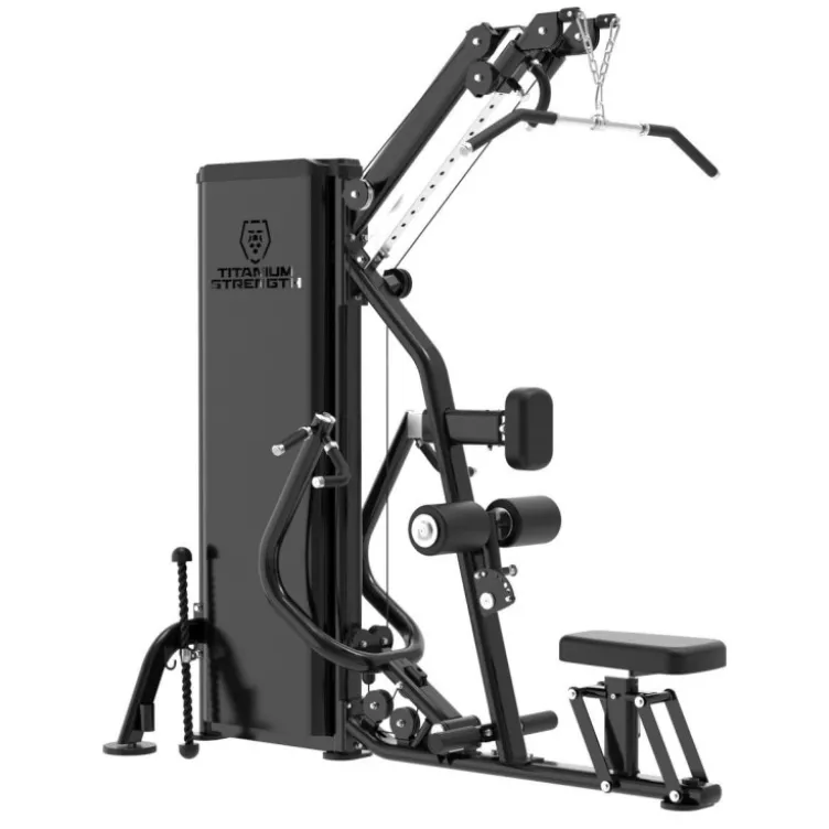 Lat Pulldown Machine Fonction Mid Rowet High Row à charge guidée 125 kg pour le dos Titanium Strength Black Series RX BSRX-S65