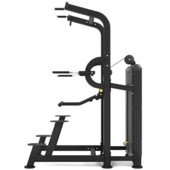 Lat pull down station dual rowing machine Velocer série à charge guidée 105 kg - Réglages divers