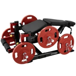Leg Extension allongé - Appareil de musculation professionnel pour renforcement des muscles jambiers avec supports de rangement