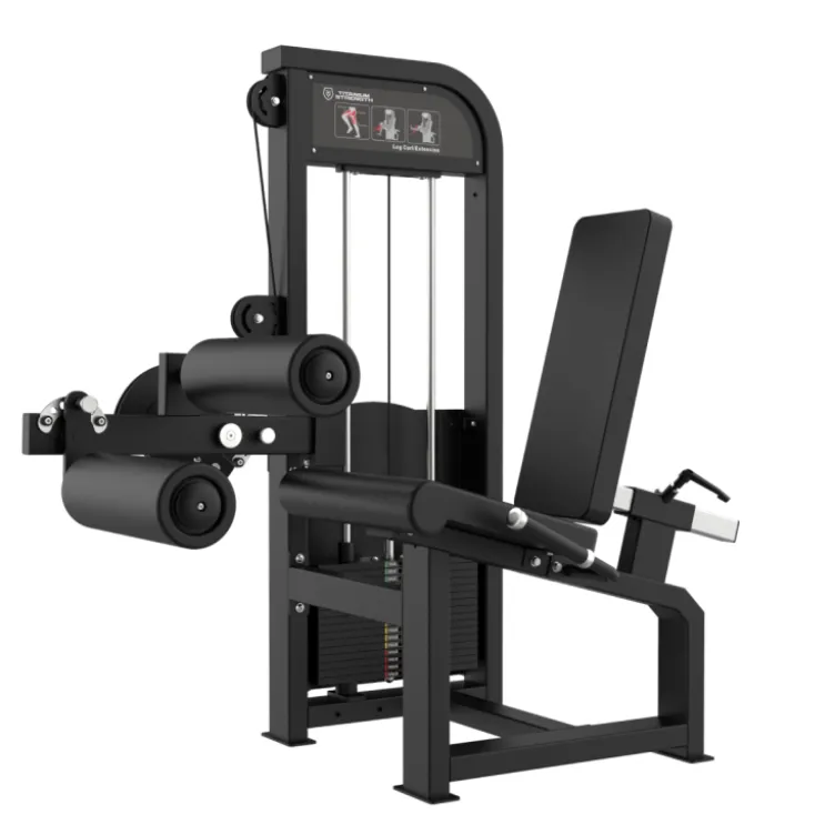 Leg extension dual leg curl machine Titanium Élite Séries EL-S1 avec colonne de poids 100 kg - Appareil 2 en 1 pour les jambes