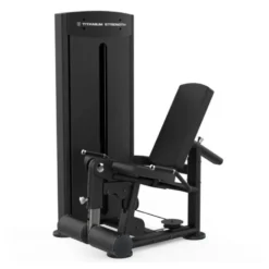 Leg extension machine à charge guidée ultra-confortable Titanium Strength avec réglages - Black Séries BS-S18