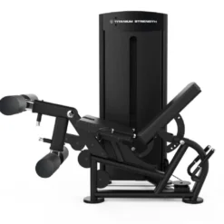 Leg extension machine combo flexion allongée des jambes Titanium Strength Black Séries BS-S1 - Qualité pro avec colonne de poids