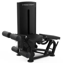 Leg extension machine combo flexion allongée des jambes Titanium Strength Black Séries BS-S1 - Qualité pro avec colonne de poids