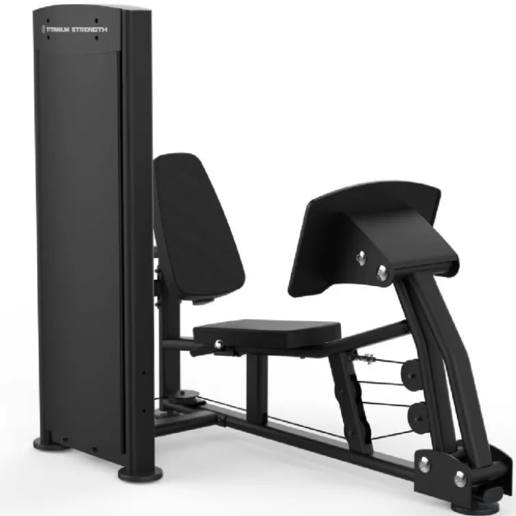 Leg press calf raise machine pro à charge guidée Titanium Black Séries BS-S4 - Presse à jambes combo extensions des mollets