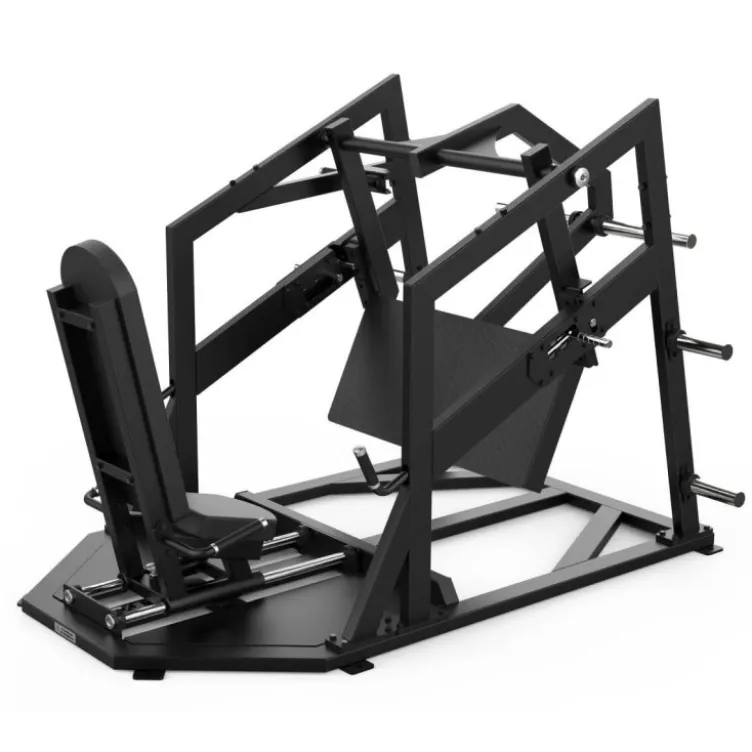 Leg press horizontale Titanium Élite Séries à charge libre 250 kg max avec siège et amplitude de mouvement ajustables - EL-PL44