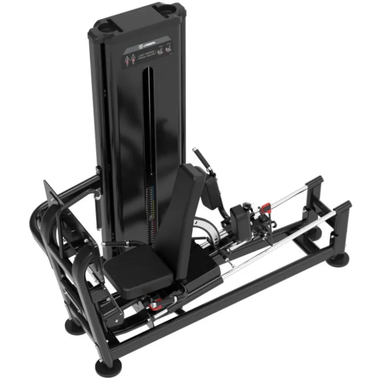 Leg Press professionnelle combo Hack Squat à charge guidée 140 kg BSRX-S48 - Titanium Strength Black Series RX