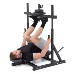 Leg press verticale pour l'entraînement des jambes en home gym avec capacité de charge 180 kg - Leg press à charge libre