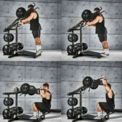Lever Arm Squat ATX Pro Cuisses Mollets Epaules - Viking Press capacité de charge 400 kg