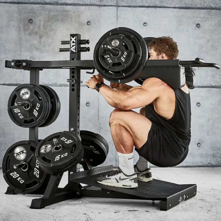Lever Arm Squat ATX Pro Cuisses Mollets Epaules - Viking Press capacité de charge 400 kg
