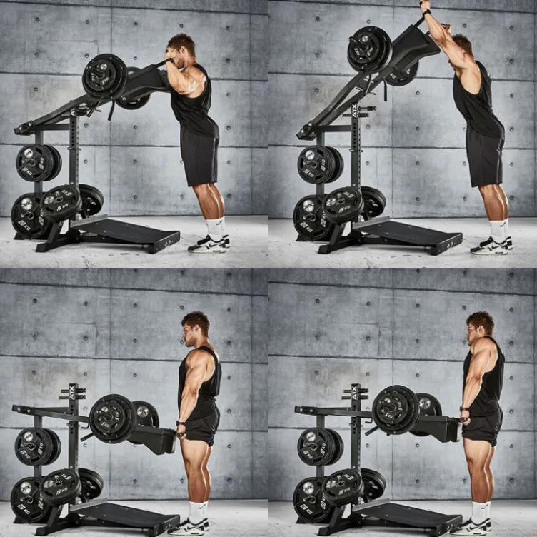 Lever Arm Squat ATX Pro Cuisses Mollets Epaules - Viking Press capacité de charge 400 kg