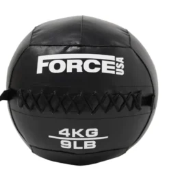 Élite Wall ball de 4 à 12 kg FORCE USA avec revêtement en vinyle souple - Coutures renforcées pour le crossfit et l'Hyrox