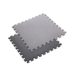 Lot de 9 dalles de sol en mousse EVA version puzzle avec bordures de finition