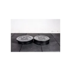 Lot de disques bumpers professionnels noir en caoutchouc 50 à 650 kg