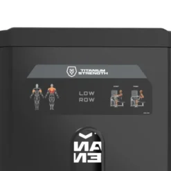 Low Row Machine à charge guidée 125 kg pour le développement du dos – Titanium Strength Black Series RX BSRX-S62