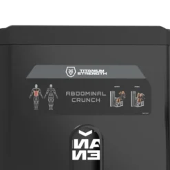 Machine Abdos Crunch Black Series RX à Charge Guidée avec Colonne de Poids 125 kg - Titanium Strength BSRX-S63