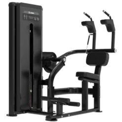 Machine Abdos Crunch Black Series RX à Charge Guidée avec Colonne de Poids 125 kg - Titanium Strength BSRX-S63