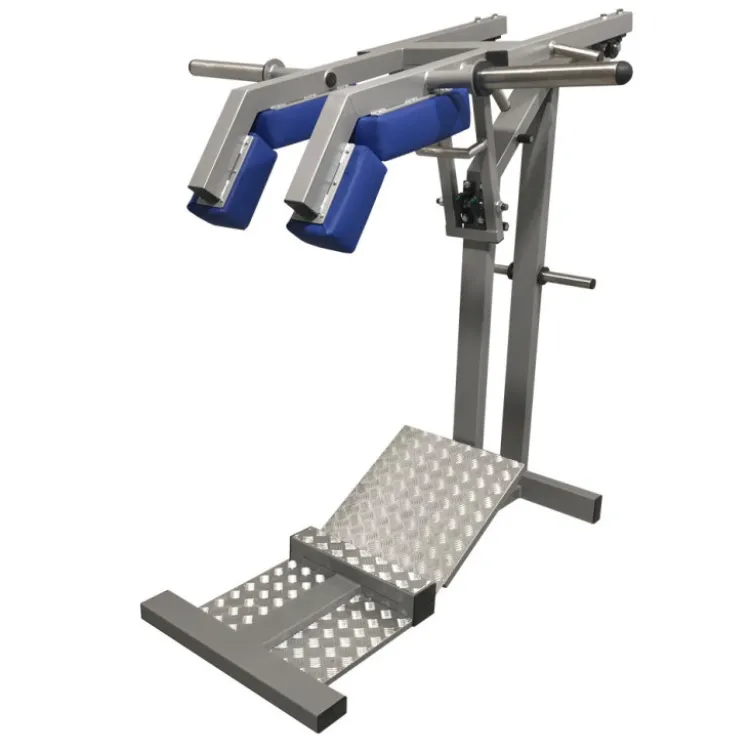 Machine Calf squat professionnelle avec coussins de renfort - Equipement à charge libre pour cuisses et mollets