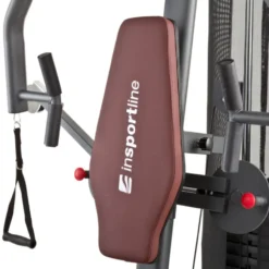 Machine de fitness et musculation à domicile multi-poste avec colonne de poids 91 kg et poulie haute / basse