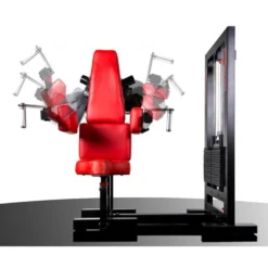 Machine de musculation à épaules avec colonne de poids de 112.5 kg pour salle d'entraînement