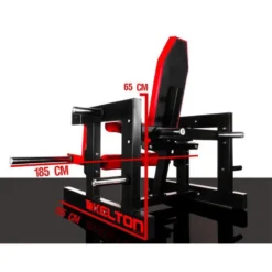 Machine de musculation pour quadriceps et mollets à charges libres pour espaces sportifs publics