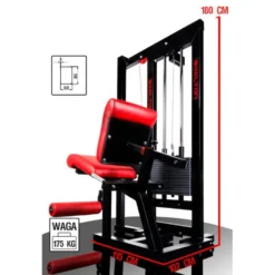 Machine de musculation pour quadriceps et cuisses idéale pour espaces sportifs professionnels - Administrations - Associations