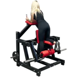 Machine leg curl à charge libre pour training complet des ischios-jambiers debout - Disques de poids de 50 mm