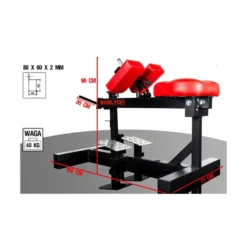 Machine à mollets professionnelle pour training musculation :Capacité de charge 500 kg