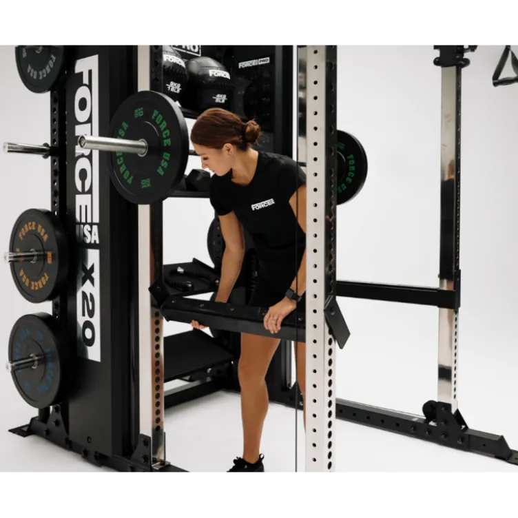 Machine Multi Trainer rack à squat avec pile de poids de 260 kg -Machine X20 Pro Force USA