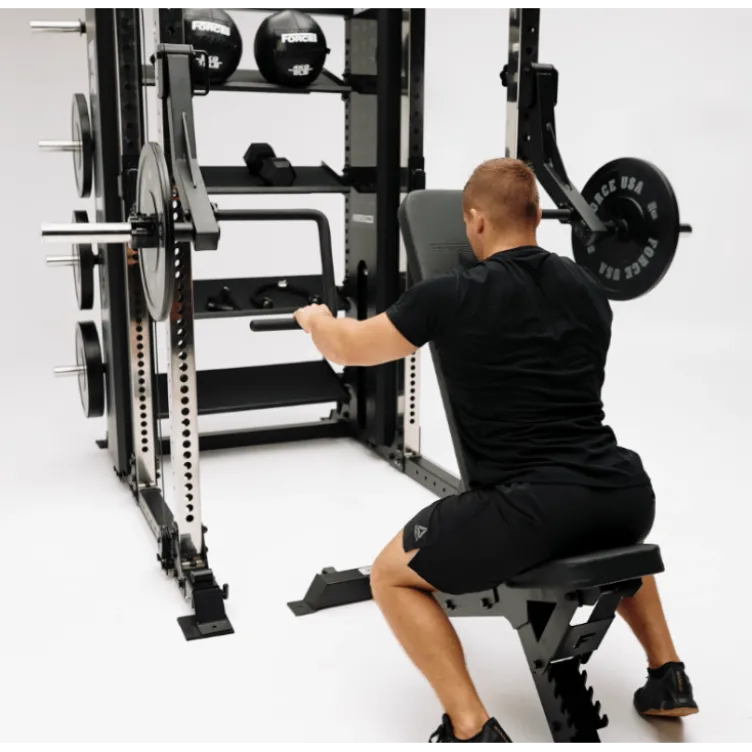 Machine Multi Trainer rack à squat avec pile de poids de 260 kg -Machine X20 Pro Force USA