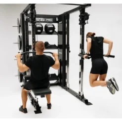 Machine Multi Trainer rack à squat avec pile de poids de 260 kg -Machine X20 Pro Force USA