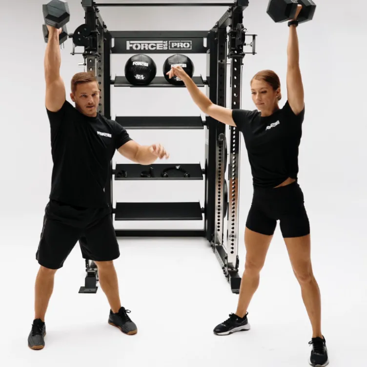Machine Multi Trainer rack à squat avec pile de poids de 260 kg -Machine X20 Pro Force USA