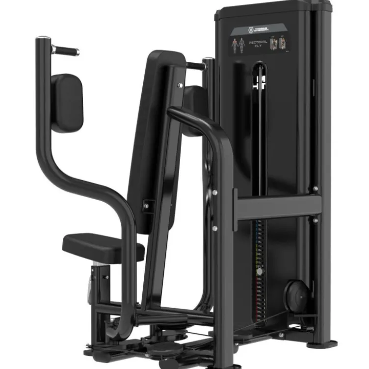 Machine à ouvertures pectorales à charge guidée 125 kg Titanium Strength Black Series RX