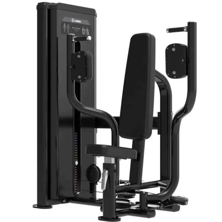 Machine à ouvertures pectorales à charge guidée 125 kg Titanium Strength Black Series RX