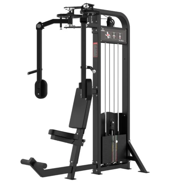 Machine Pec Fly à colonne de poids pour exercice du butterfly - Renforcement pro des pectoraux - Titanium Strength EL-S21