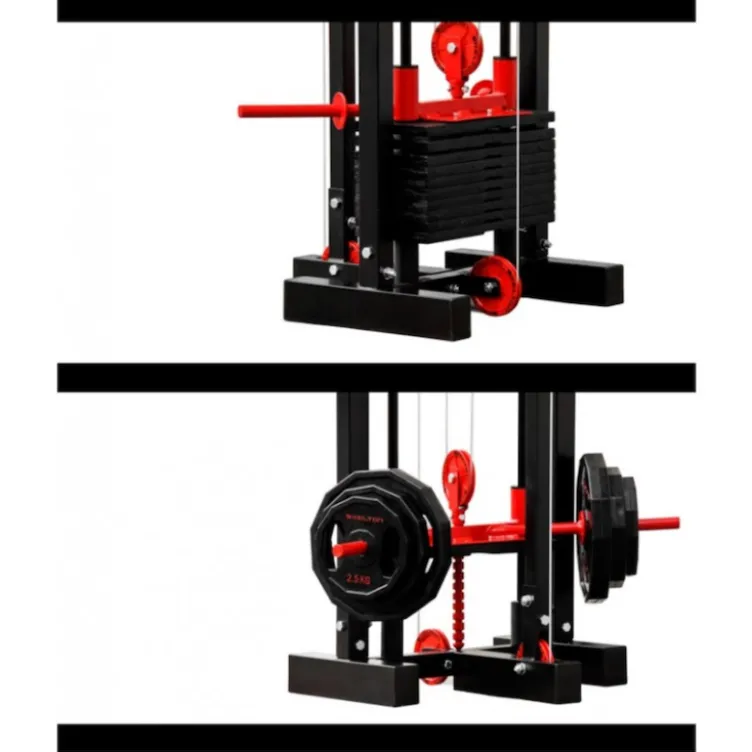 Machine poulie vis à vis charge guidée et libre 250 kg