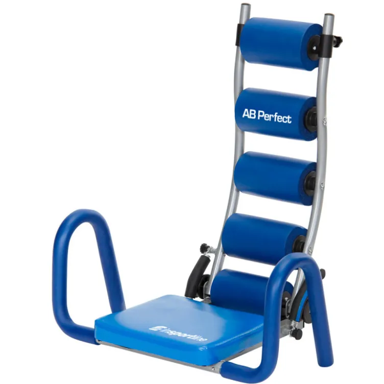 Machine trainer moderne à abdominaux et massage pliable - 55 cm x l 61 cm x h 70 cm