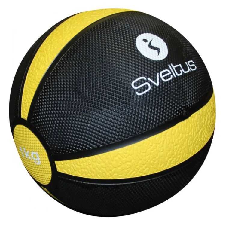 Médecine ball avec code couleur pour cross-training et préparation Hyrox de 1 à 5 kg