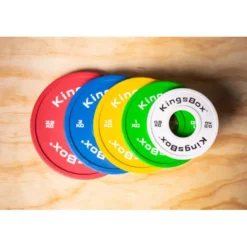 Mini plaques de poids olympiques en caoutchouc 0,5 à 2,5 kg